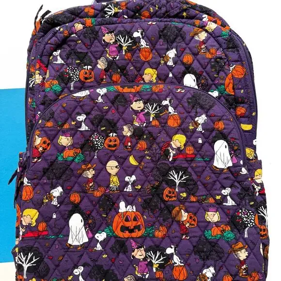 Vera Bradley Peanuts Snoopy Halloween Backpack Large Great  display picture 1